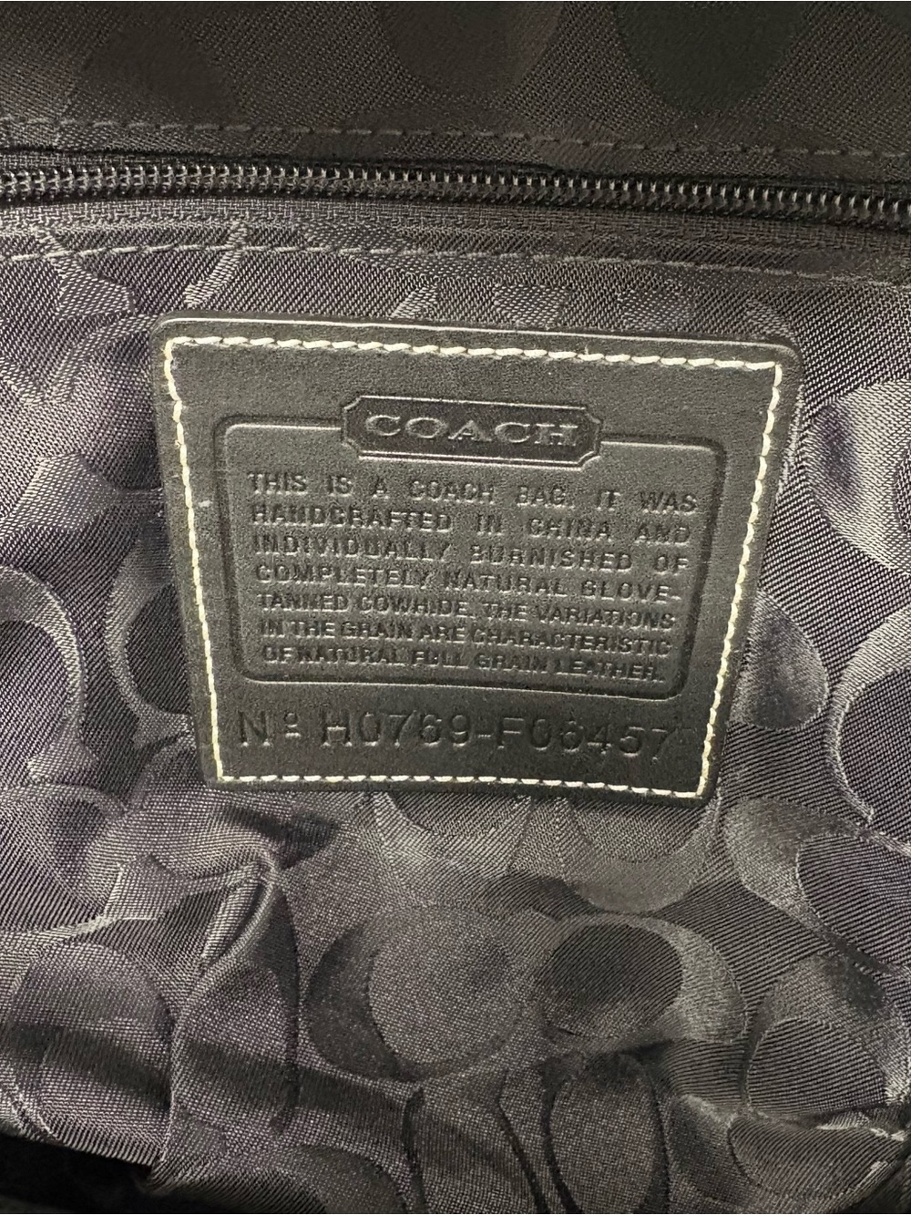 Vintage Black COACH #6457 Lexington Leather Turn Lock Briefcase Messenger Bag - Picture 16 of 16